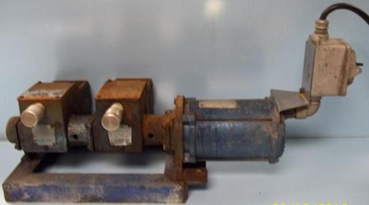 Used QTY. 1. MILTON ROY CO. DUAL PUMP MD2-M60-P045