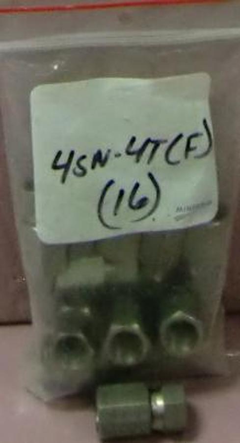 Used QTY. 14. HOSCO STAINLESS STEEL FITTING 4SN-4T(F) NEW CONDITION.