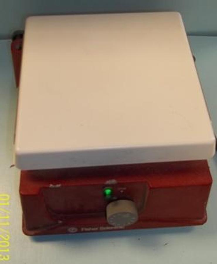 Used QTY. 1. FISHER SCIENTIFIC STIR CAT. NO. 11-500-73 SER 77290795877 120V 0.3 AMP 18W 60HZ PHASE 1. .
