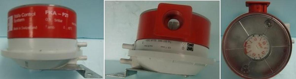 Used SCS STAFA CONTROL SYSTEM FKA-P21 0.5.5 MBAR MAX. 50 MBAR T AMB. 0.65 DEG. C. TYP:602.99111 1(.5)A 250V~ 739 P2 HUBA +S 901.