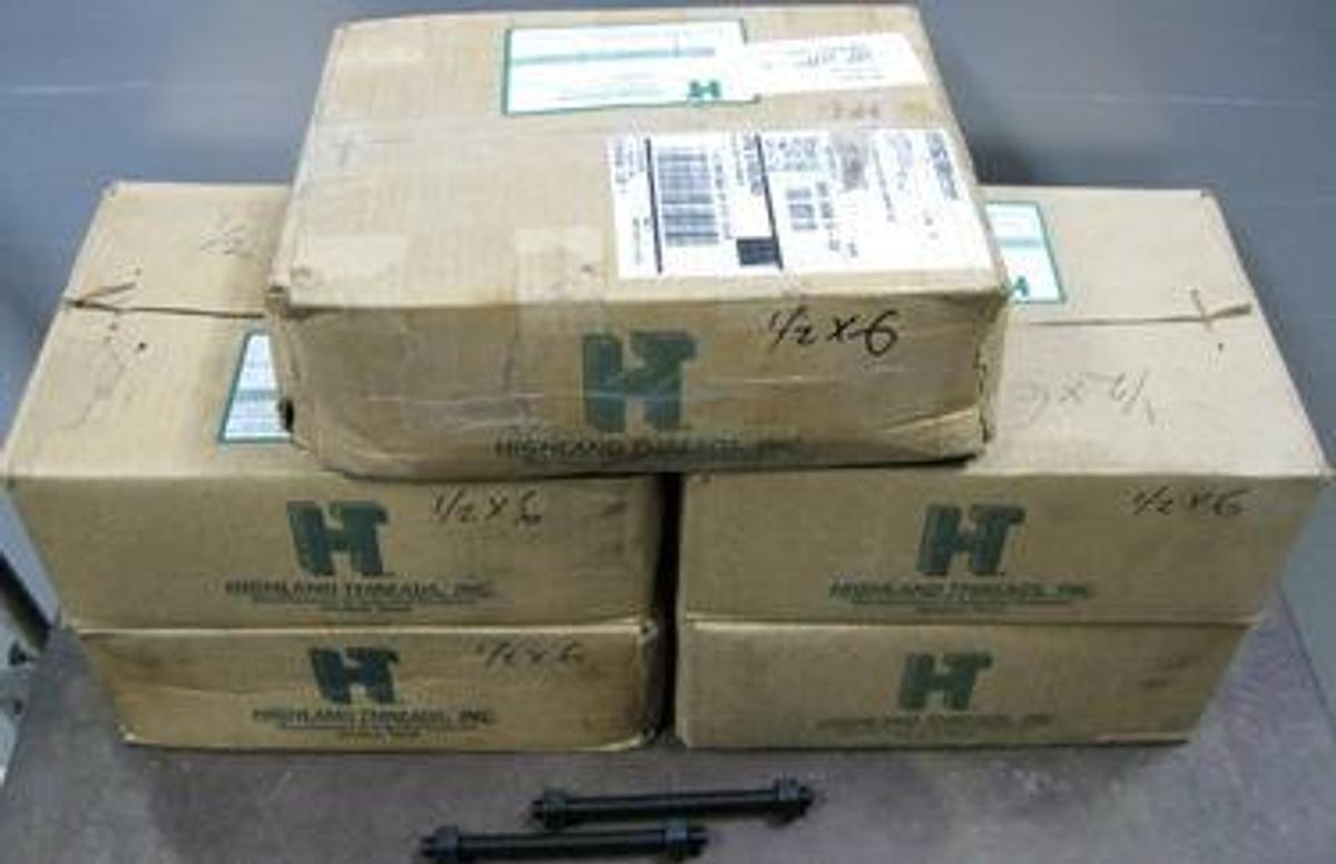 Used HIGHLAND THREADS INC. BOX OF 105 STUDS WITH 210 NUTS