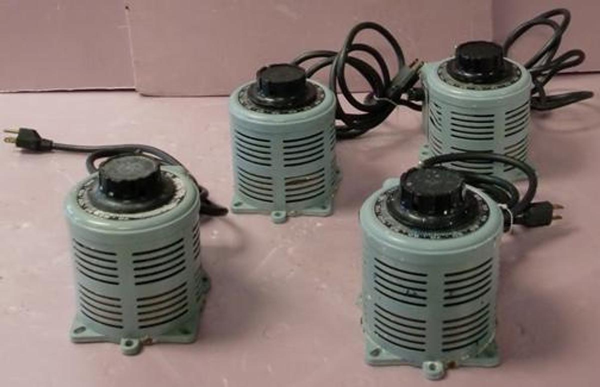 Used QTY. 3. POWERSTAT VARIABLE AUTO TRANSFORMER