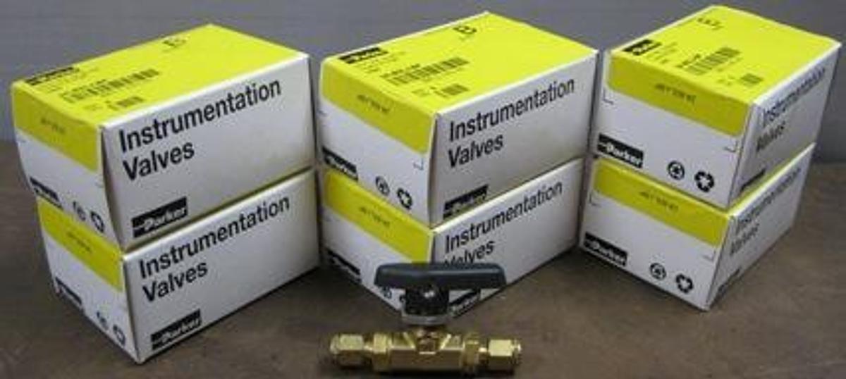 Used PARKER 2A-B2LJ-BP TWO-WAY B SERIES BALL VALVES