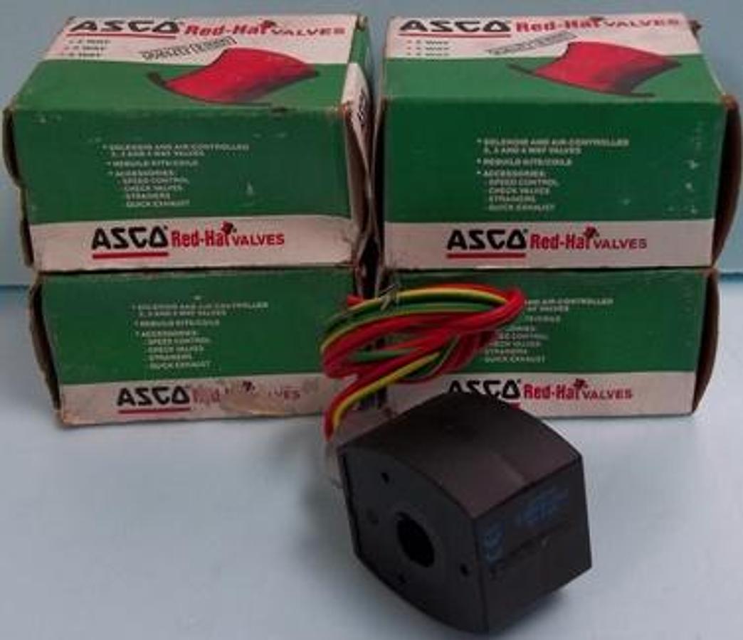 Used QTY. 5. ASCO RED-HAT VALVE COILS