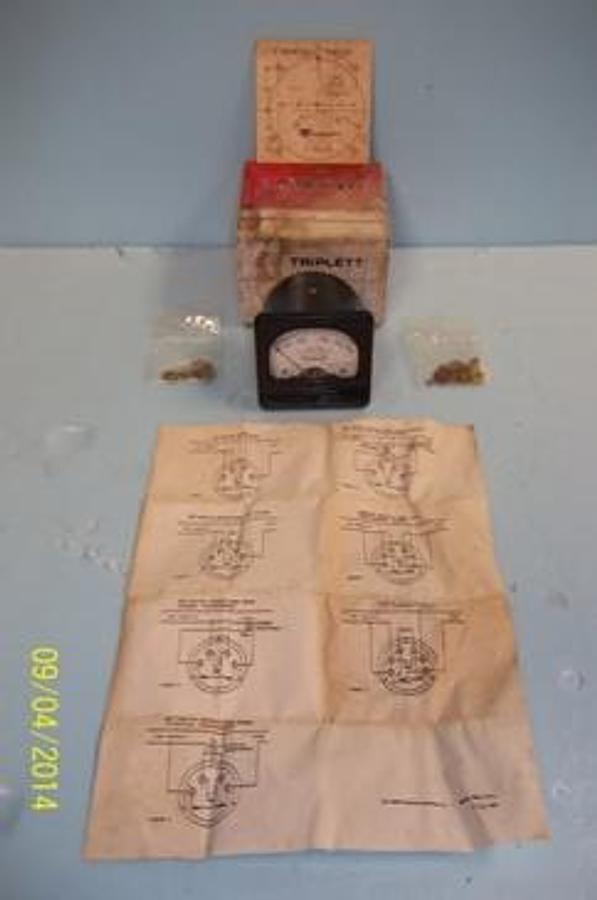 Used QTY. 1. TRIPLET 367 A DYNOMOMETER 750W 120V 5A NO. 154-20 COMES WITH MOUNTING TEMPLATE AND CONNECTIONS DIAGRAM INCLUDES SPARE NUTS AND WASHERS .