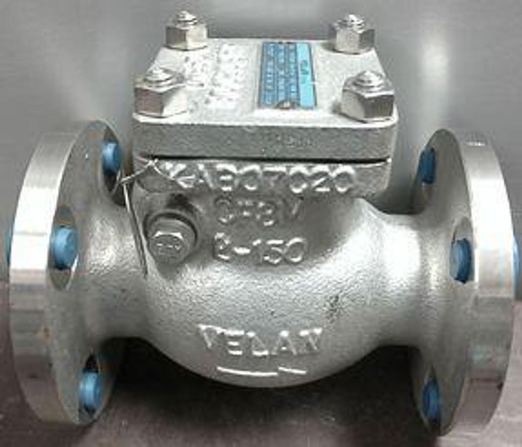 Used VELAN 2" 150 CF8M RAISED FACE FLANGED CHEK VALVE