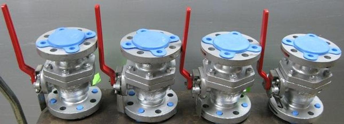 Used QTY. 4. KITZ CORP 2" 300 FLANGED WCB BALL VALVE