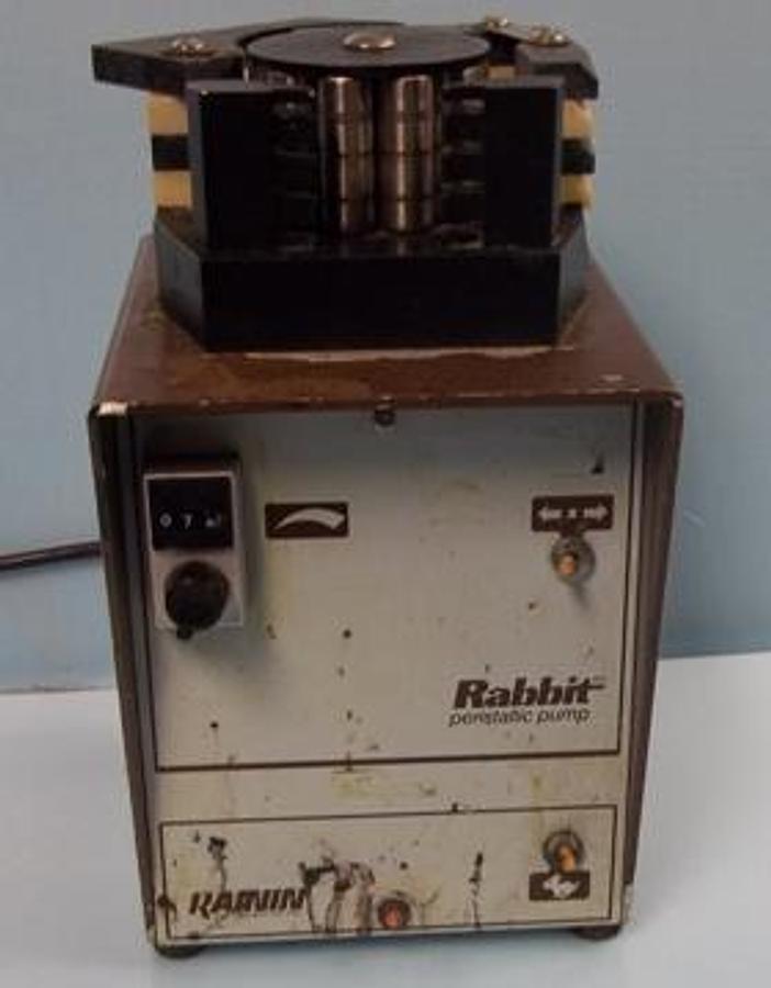 Used QTY. 1. RAININ RABBIT 4 CHANNEL PERISTALTIC PUMP CAT # LR 44 845