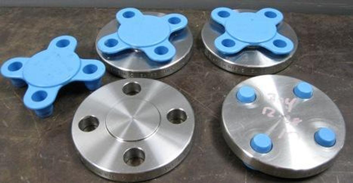 Used TM T STAR ¾" 150 304 STAINLESS BLIND FLANGE B16.5 SA182 F304-304L E210772 11/21 USA.