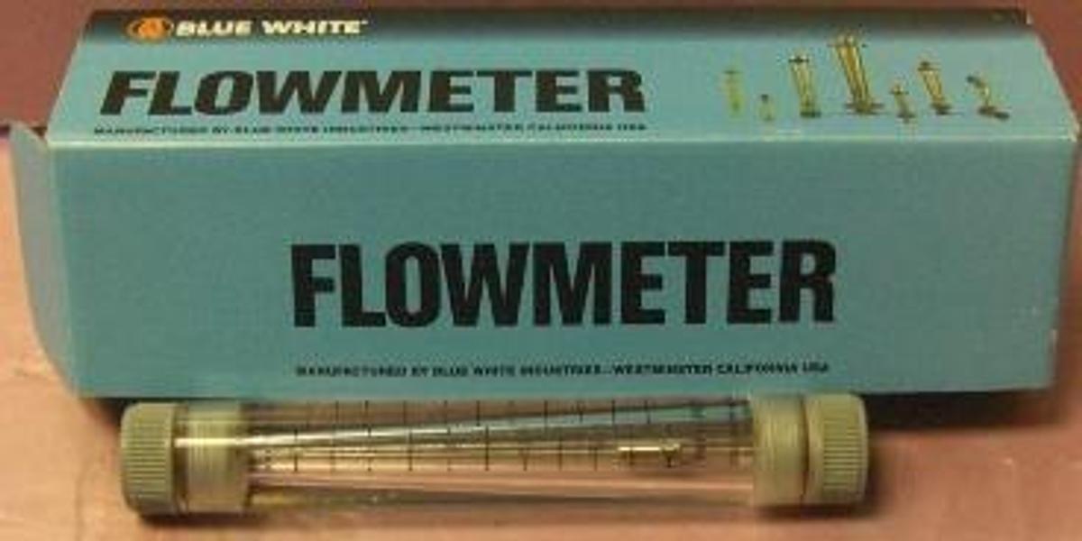 Used BLUE WHITE FLOW METER