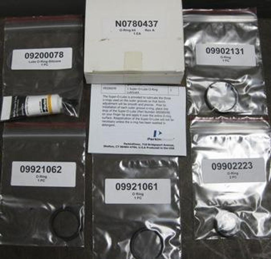 Used QTY. 1. PERKIN ELMER O-RING KIT FOR ADJUSTABLE TORCH 8 X 00
