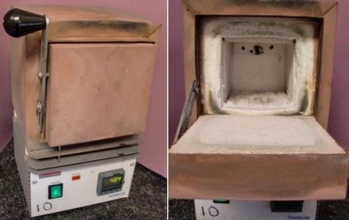 Used QTY. 1. THERMO SCIENTIFIC THERMOLYNE MUFFLE FURNACE MODEL: FB1315M