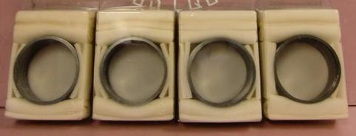 Used CONRAD ZHANG PART NO. GTB DF RING 07-10-09 GRAPHITE 4" O.D