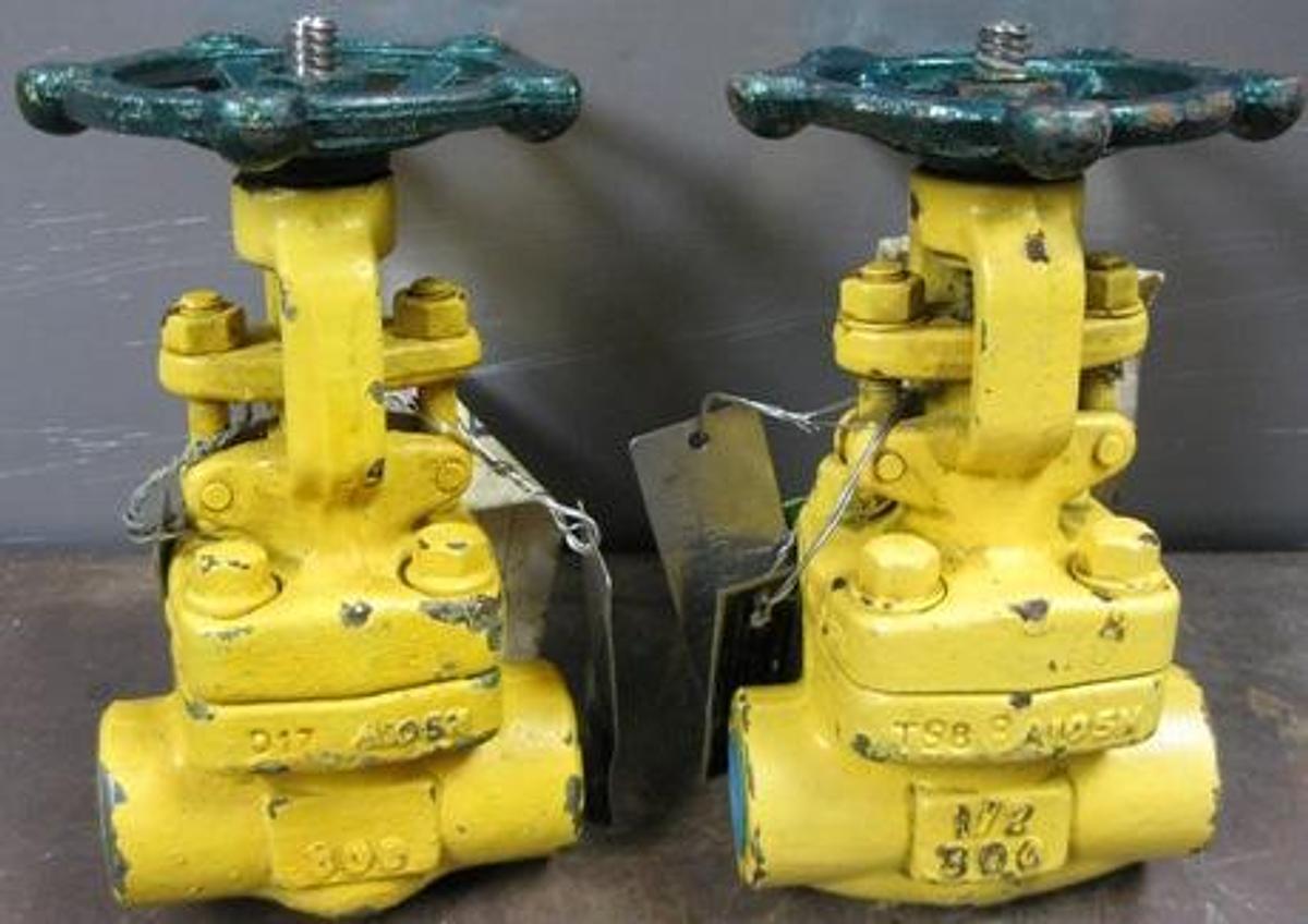 Used XANIK ½" 800 SOCKET WELD A105 GATE VALVE