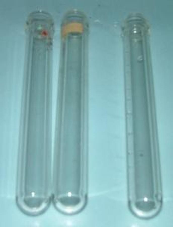 Used QTY. 3. 50ML TEST TUBES THICK GLASS.