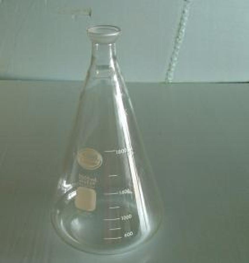 Used PYREX NO. 4980 ERLENMEYER FLASK. WITH BALL JOINT TOP