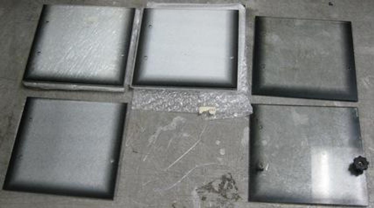 Used QTY. 5. ISL BY PAC AD86 5G2 DISTILLATION ANALYZER BOILING FLASK GLASS DOORS. USED.