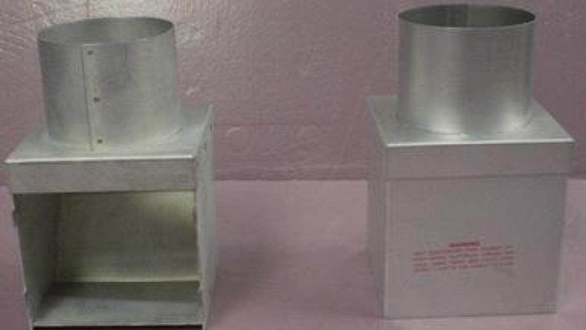 Used QTY. 2. HEWLETT PACKARD 5890 GAS CHROMATOGRAPH REAR EXHAUST VENTS.