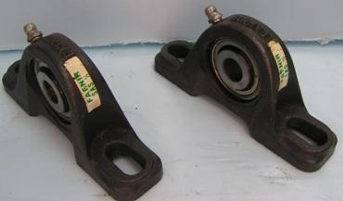 Used FAFNIR SAS PILLOW BEARING BLOCK WITH ½" BEARINGS NO: GYA008RR8 USA 05F