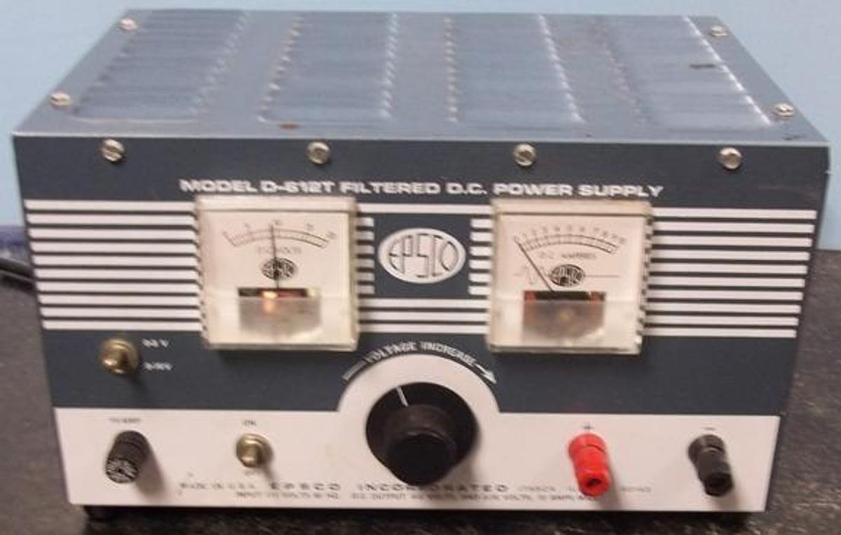 Used QTY. 1. EPSCO FILTERED DC POWER SUPPLY