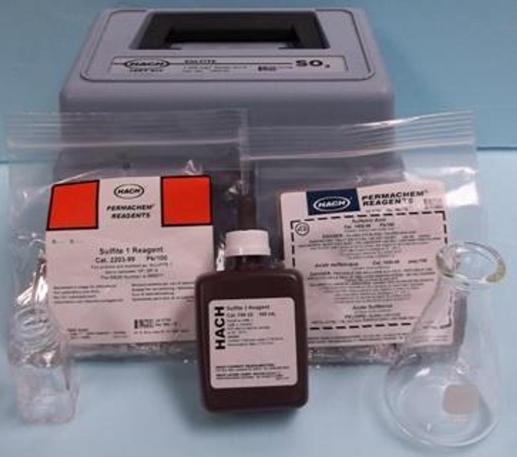 Used HACH SULFITE TEST KIT SO3 10200 MG/L MODEL NO.: SU-5