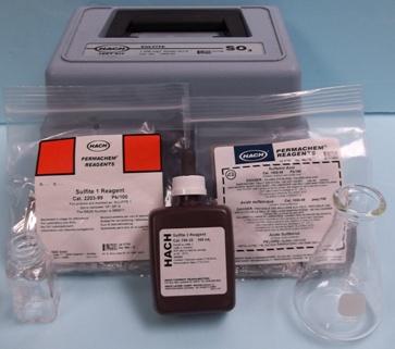 Used HACH SULFITE TEST KIT SO3 10200 MG/L MODEL NO.: SU-5