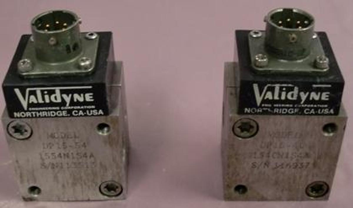 Used QTY. 2. VALIDYNE DP15 RELUCTANCE PRESSURE SENSOR