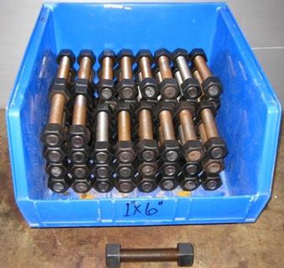 Used QTY. 59. HIGHLAND THREADS INC. STUDS WITH NUTS