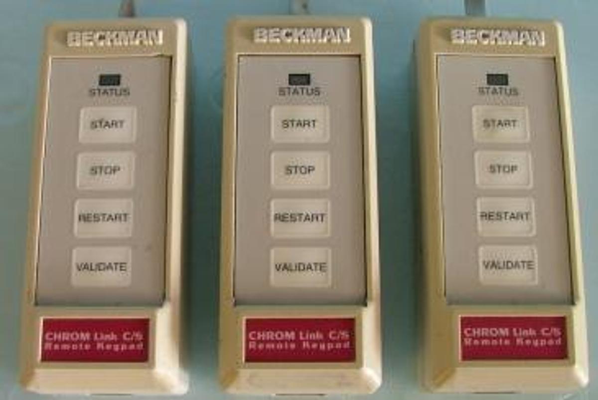 Used QTY. 3. BECKMAN CHROM LINK C/S REMOTE KEYPAD