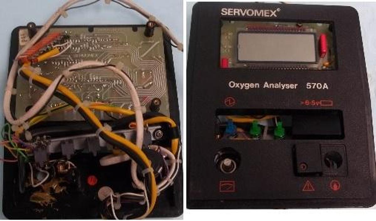 Used QTY. 1. SERVOMEX OXYGEN ANALYZER 570A FRONT COVER.
