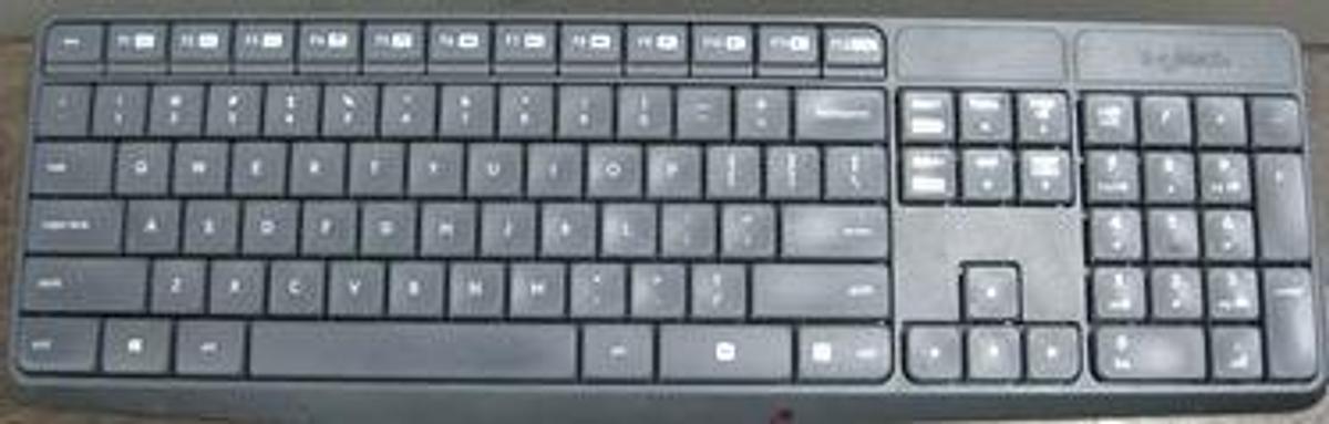 Used LOGITECH WIRELESS COMPUTER KEYBOARD