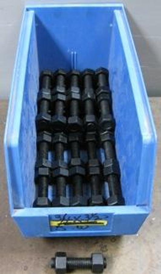 Used QTY. 30. HIGHLAND THREADS INC. STUDS WITH NUTS