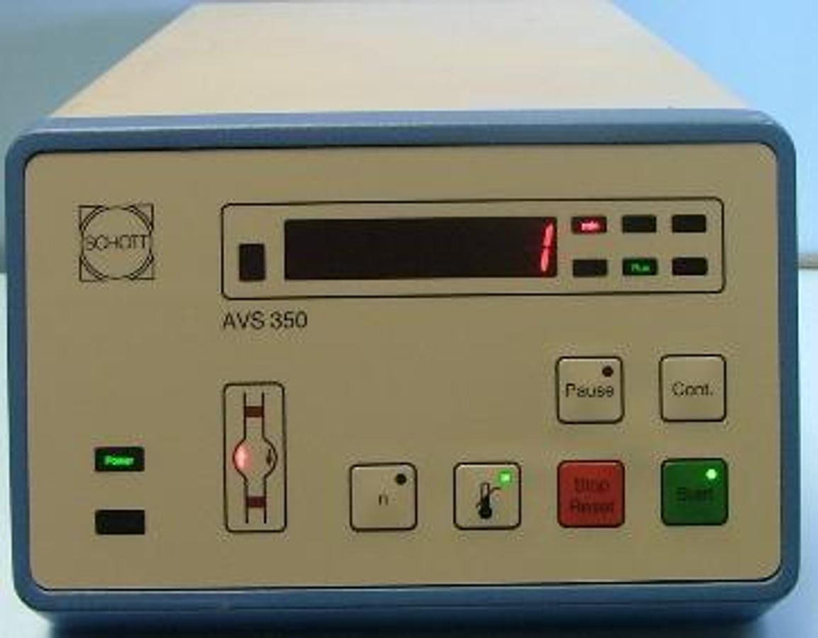 Used SCHOTT-GERATE AVS 350 AUTOMATIC VISCOSITY SYSTEM MODEL: AVS 350