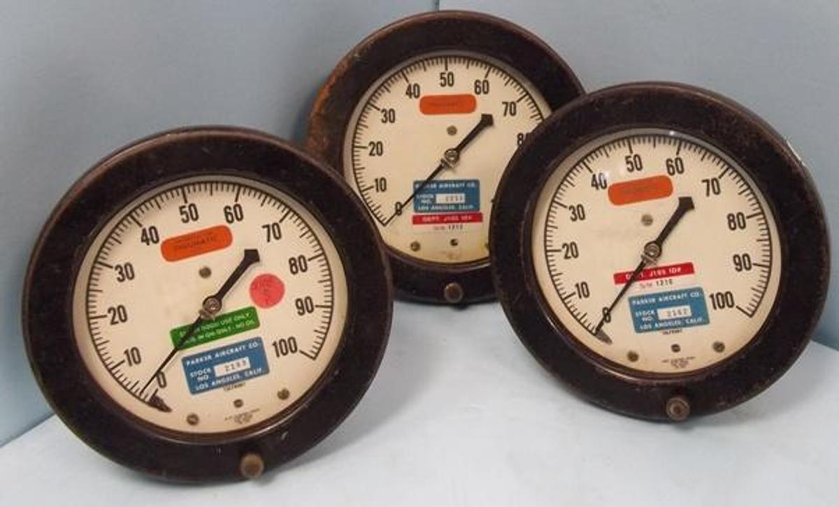 Used QTY. 3. USG UNITED STATES GAUGES MODEL: NO. 19010