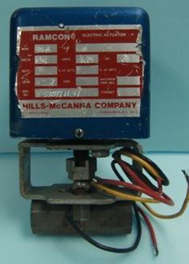 Used HILLS- MCCANNA COMPANY RAMCON ELECTRIC ACTUATOR MOD: 3B-3 115V. 1.1A. 60 HZ.