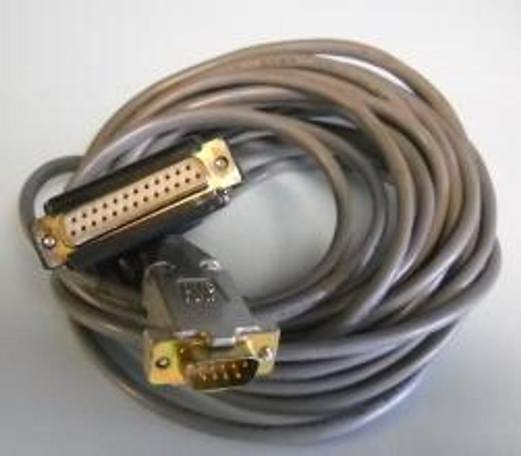 Used QTY. 1. IH CANNON EQUIPMENT CABLE GRAY 19' 11" DB 51226-1A TRW 8647 AMP 25 PIN FEMALE 9 PIN MALE 10P3952.