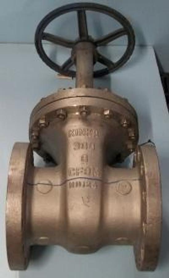 Used QTY. 1. KINKA 8" 300 FLANGED RAISED FACE CF8M GATE VALVE CF8M ND124 S/O:31410