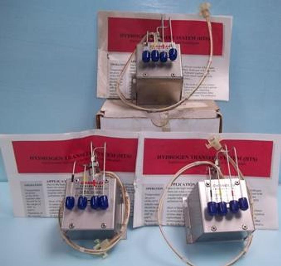 Used CHANDLER ENGINEERING CARLE CHROMATOGRAPHY HYDROGEN TRANSFER SYSTEM (HTS) 71016-16 HTS EACH WITH CHANDLER ENGINEERING HYDROGEN TRANSFER SYSTEM (HTS) SUPPLEMENTAL INSTRUCTIONS FOR CARLE CHROMATOGRAPH CO9648 REV. A. (NEW). .