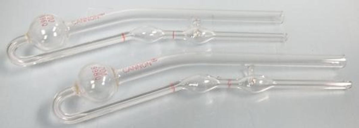 Used QTY. 2. CANNON-FINSKY ROUTINE TYPE VISCOSITY METER TUBES ( VISCOMETER TUBES ). SIZE 200