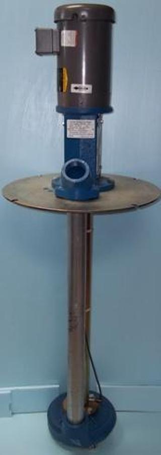 Used WEIL U.S.A. VERTICAL WASTE WATER PUMP S.O. NUMBER: 506-099 G11 MODEL NO.: W-1303-13 L40 DISCHARGE SIZE: 2.00 TYPE: NPT . IMPELLER: 775 BRONZE