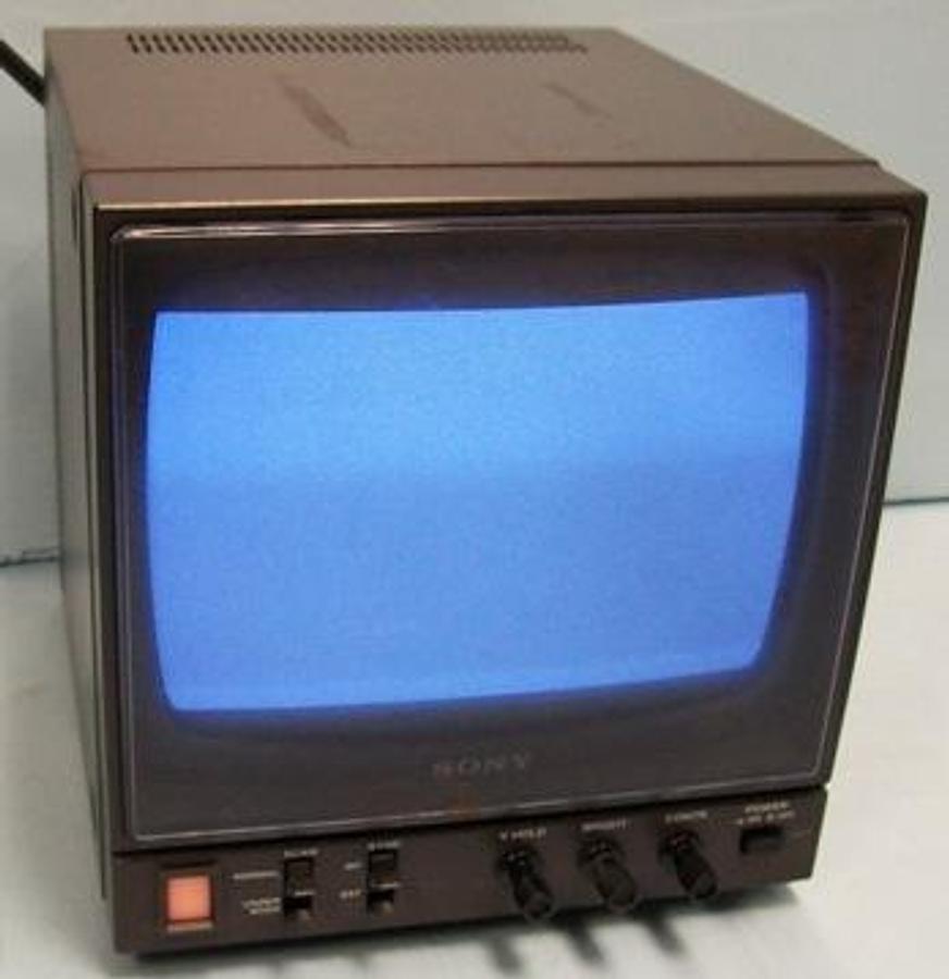 Used QTY. 1. SONY COMMERCIAL VIDEO MONITOR AC 120V 50/60HZ 38W MAX SERIAL # 0017360.