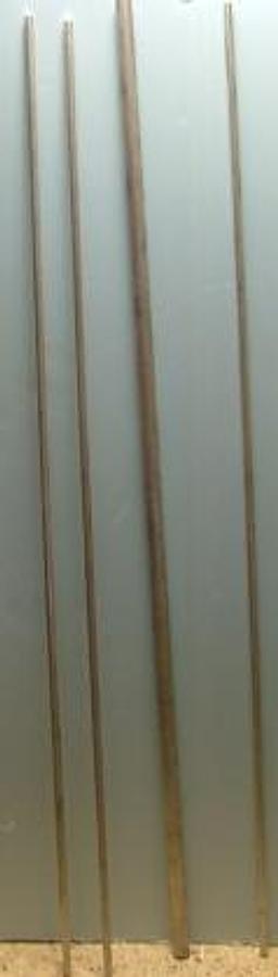 Used QTY. 4. ALUMINUM STOCK RODS 3= 5/8 INCH THICK 6 FT