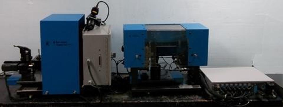 Used KURT ELECTRONICS DIVISION. CHECK GAGING SYSTEMS THICKNESS TESTER MODEL: 1579-G-500-4. KURT CHECK GAGING SYSTEMS