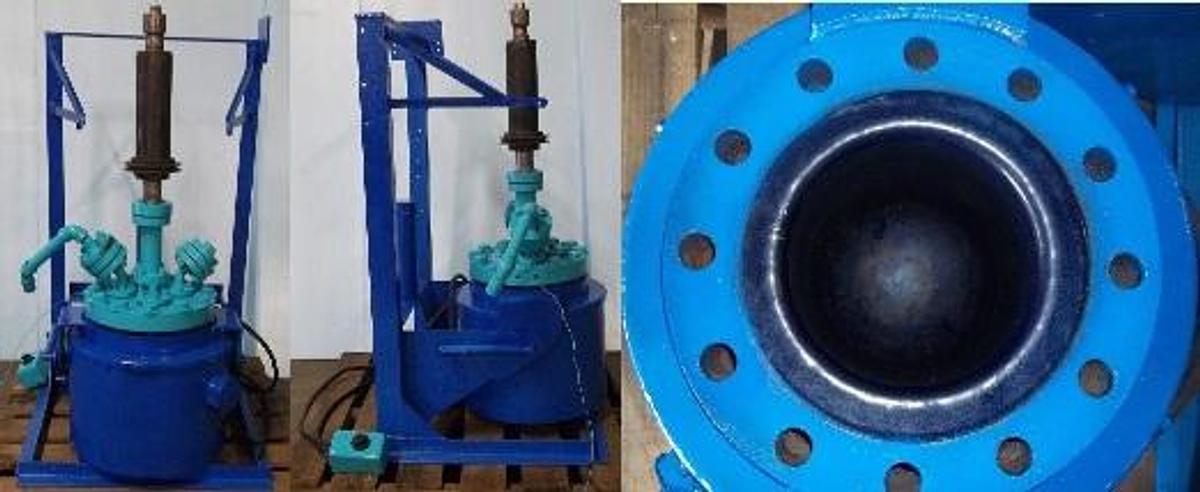 Used QTY. 1. PFAUDER CO. 2-1/2 GALLON GLASS LINED REACTOR