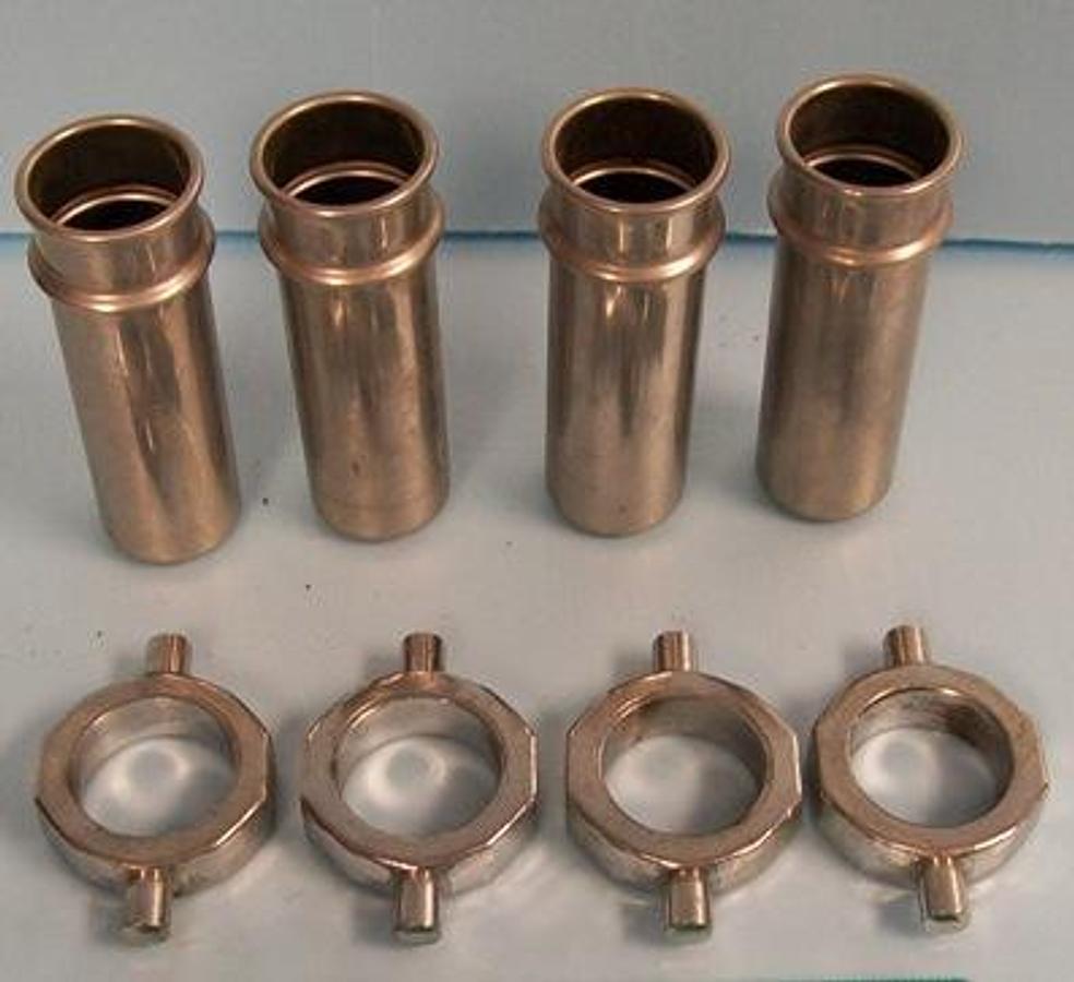 Used SWINGING BUCKET CENTRIFUGE RINGS AND 50 ML TUBER HOLDERS.