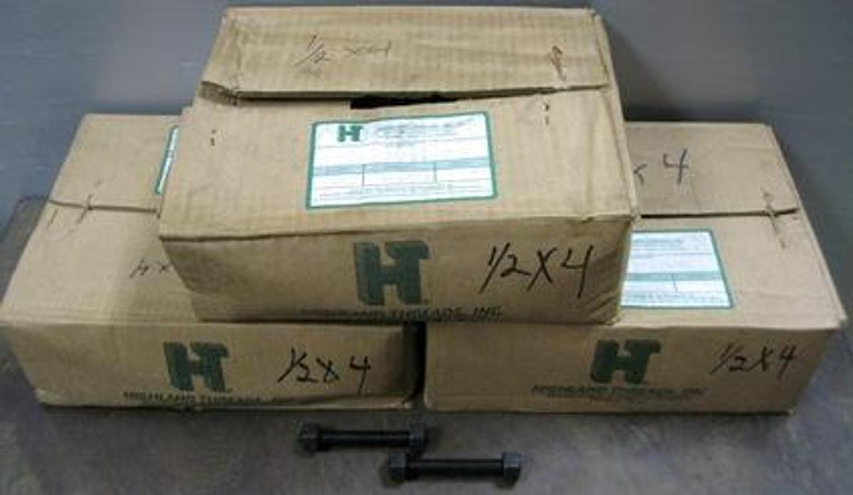 Used HIGHLAND THREADS INC. BOXES OF 135 STUDS WITH NUTS