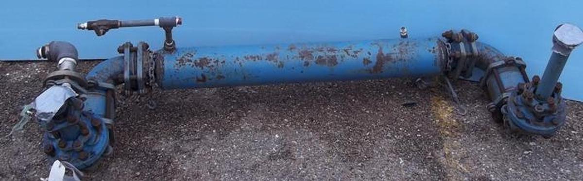 Used PFAUDLER PIPE 5 ½" DIAMETER WITH DUAL 5" GLASS FLANGES