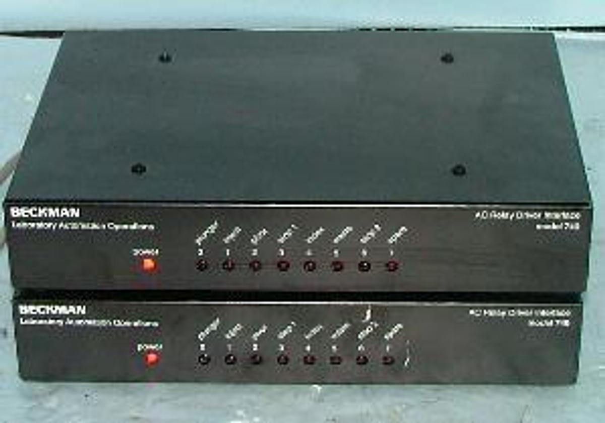 Used BECKMAN LABORATORY AUTOMATION AC RELAY DRIVER INTERFACE MODEL: 749