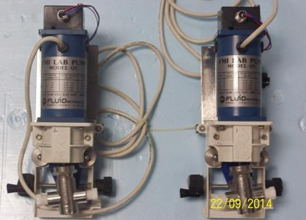 Used FMI METERING LAB PUMPS "Q" PUMP MODEL QV SERIAL: QA21637