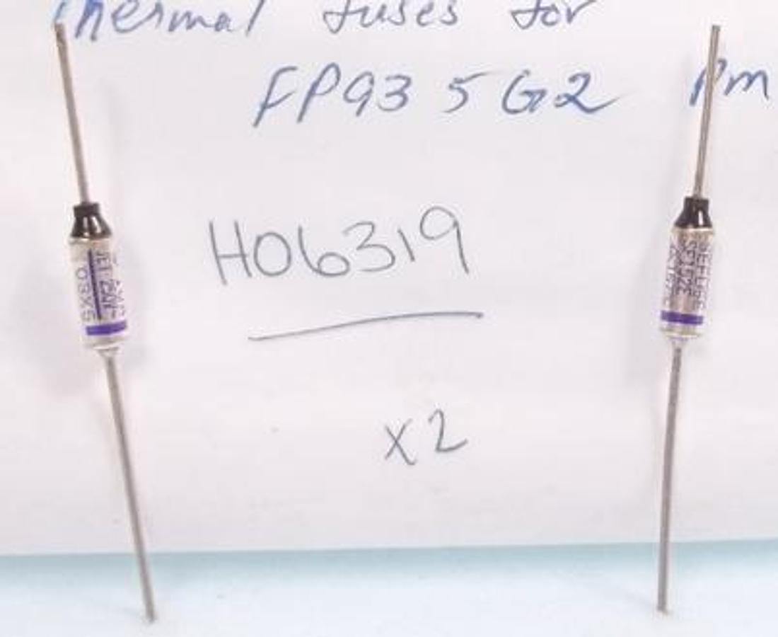 Used QTY. 2. ISL BY PAC FP93 5G2 FLASH POINT TESTER PART: THERMAL FUSE FP93 5G2 SEFUSE SF152E 157 DEG. C. 10A JET 250V 03X5 HO6319.